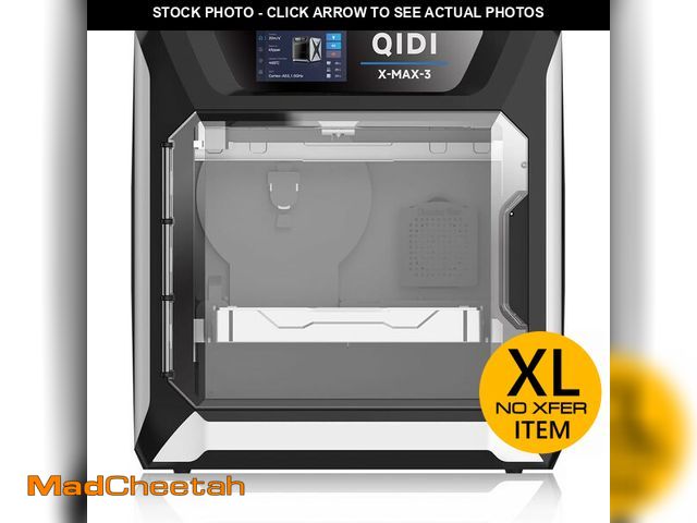 Lot 74-13070633 - QIDI MAX3 3D Printer, High-Speed Large Size 3D Printers, 600mm/s Fast Print, Fully Auto Leveling, 65...