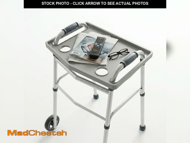 Lot 74-13823791 - Bluestone Walker Tray- Upright with Holders-Universal Table Fits Most Standard Folding Walkers-Home ...