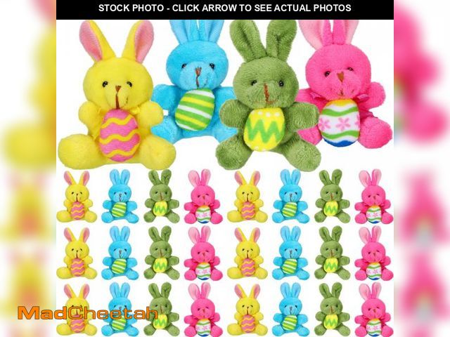 Lot 74-12343793 - Wettarn 36 Pieces 4 Inch Easter Mini Bunny Plush Bunnies Stuffed Bulk Rabbit Stuffed Easter Stuffed ...