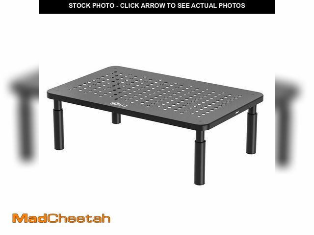 Lot 74-14273976 - WALI Computer Monitor Stand for Desk, Adjustable Laptop Riser, Desk Monitor Stand Underneath Storage...