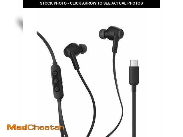 Lot 74-14057238 - Belkin SoundForm Active Noise Cancelling Earbuds Wired with USB C Connector, IPX5-Rated, in-Ear Earp...