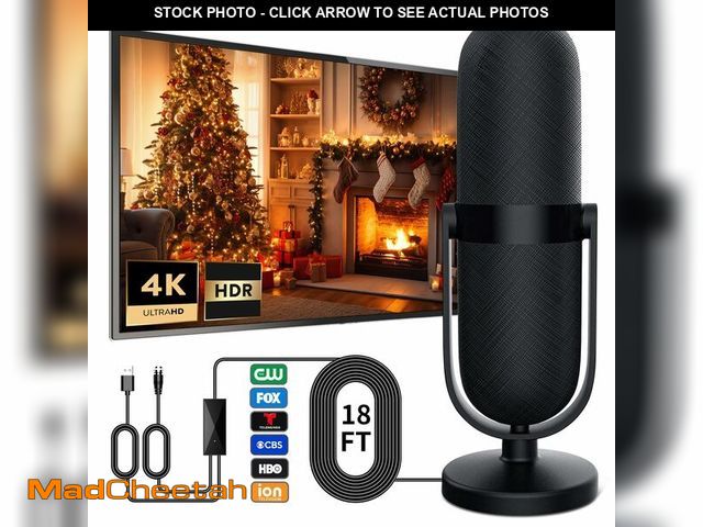 Lot 74-13772013 - TV Antenna for Smart TV Indoor 1200+ Miles Long Range Reception HD Digital TV Antenna for Local Chan...