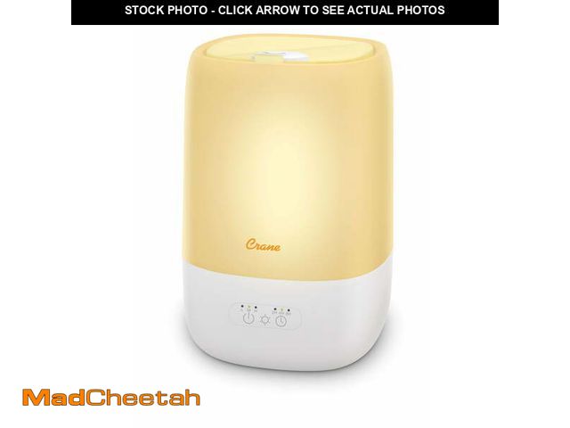 Lot 74-12857673 - Top Fill Cool Mist Humidifier - 1 Gallon with Sleep Support Light &amp; Essential Oil Tray - USED