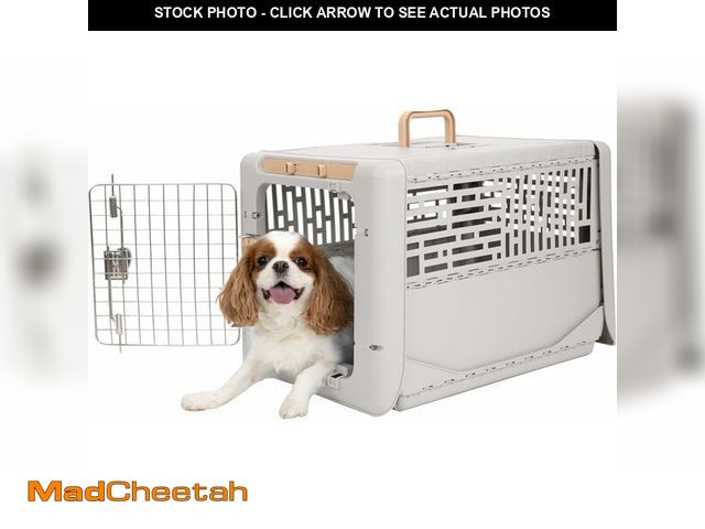 Lot 74-14582124 - SportPet Designs Collapsible Small Pet Travel Carrier (Tan), Hard-Sided Kennel for Small Dogs, Puppi...