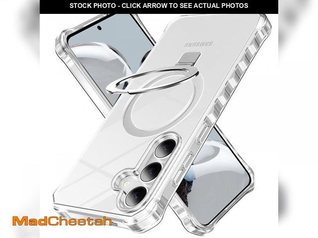 Lot 74-12407403 - PIXIU for Samsung Galaxy S24 Plus/S25 Plus Case with Invisible Magnetic Ring/Kickstand Compatible wi...
