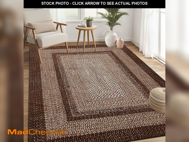 Lot 74-14431411 - RUGSREAL Modern 3x5 Area Rug Washable Rug for Bedroom Living Room Non Slip - USED