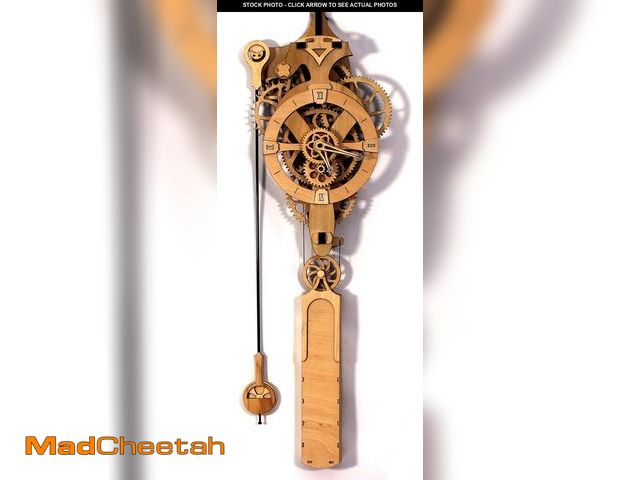 Lot 74-12302912 - Abong David Mechanical Clock Kit - 3D Wood Puzzle Model - DIY Wooden Gear Wall Clock With Pendulum -...