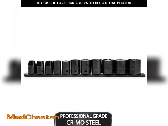 Lot 74-11825965 - Husky 1/2 in. Drive Standard SAE 6-Point Impact Socket Set (11-Piece) - UNUSED