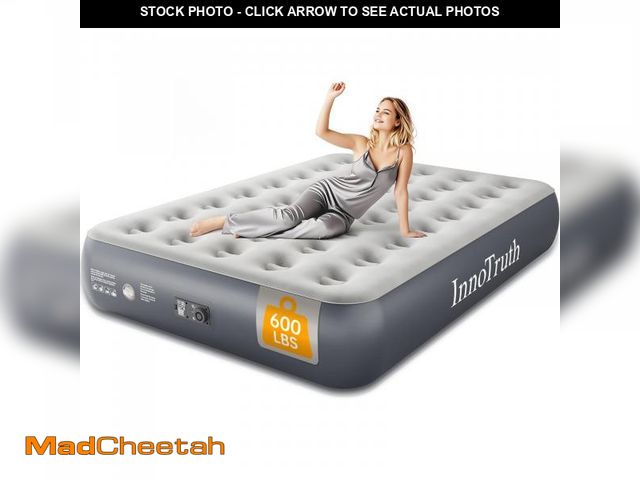 Lot 74-12049939 - InnoTruth Full Camping Air Mattress with Built-in Pump, 13" Raised Comfort, Durable Inflatable Bed f...