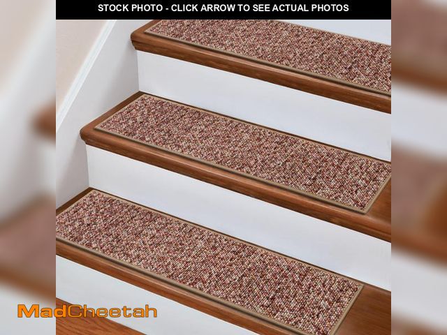 Lot 74-12313253 - Stair Treads Non Slip, PATTENGO 15 Pack 8" X 30" Carpet Stair Treads for Wooden Steps Indoor, Stair ...