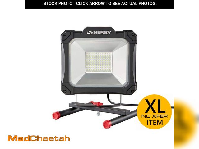 Lot 74-12691547 - *SCRATCHED* Husky 12000 Lumens/6000 Lumens Portable LED Work Light *SCRATCHED*  - USED