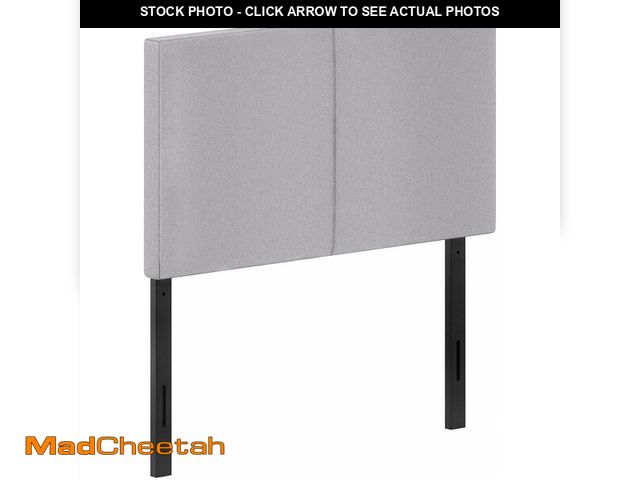 Lot 74-14581852 - Furinno Roanne Plain Upholstered Headboard Twin Size, Glacier - UNUSED