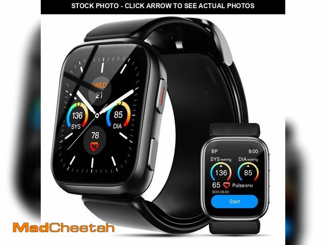 Lot 74-12459217 - Smart Watch Blood Pressure, 1.95'' Blood Pressure Monitor Watch with Air Pump Cuff, Blood Pressure W...