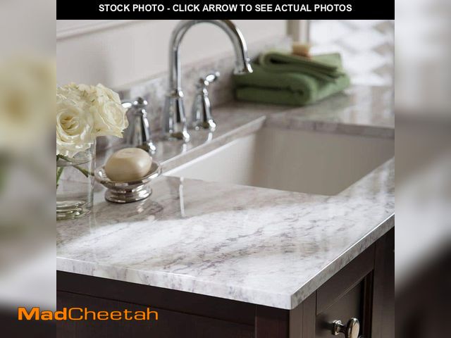 Lot 74-11230608 - Home Decorators Collection 49 in. W x 22 in. D Ceramic White Rectangular Single Sink Vanity Top in W...