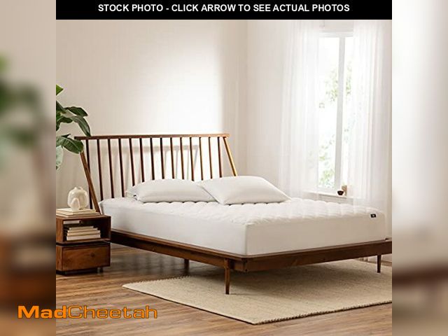 Lot 74-12695888 - SERTA Power Clean Triple Action Quilted Soft Waterproof Mattress Pad Protector, Moisture Wicking Pro...