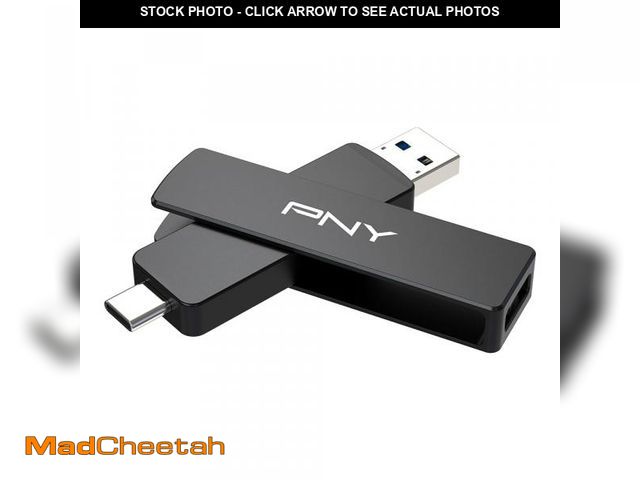 Lot 74-12441034 - PNY 1TB Duo Link V3 USB 3.2 Gen 2 Type-C &amp; Type-A OTG Flash Drive Extreme Speeds Read/Write 1000...
