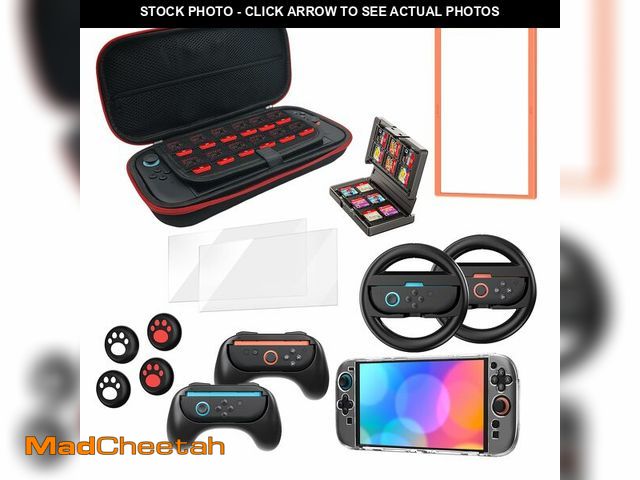 Lot 74-13630586 - Switch 2 Accessories Bundle for Nintendo Switch 2 2025 Console, 16-in-1 Kit:Carrying Case,Dockable P...