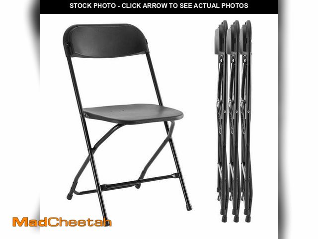 Lot 74-14350925 - edx 4-Pack Folding Chair, Indoor Portable, Stackable for Events, Offices, Weddings and Restaurants, ...