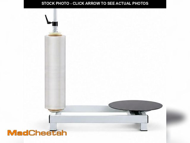 Lot 74-14611194 - (MISSING HARDWARE) Manual Table Stretch Film Wrapping Machine, Heavy Duty Film Dispenser Wrap Bench ...