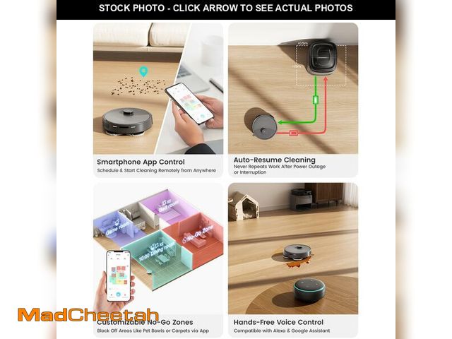 Lot 74-13710011 - Lefant M3 Max Robot Vacuum, Robot Vacuum and Mop, 20000Pa Suction, Anti-Tangle Brushes, Dual Spinnin...