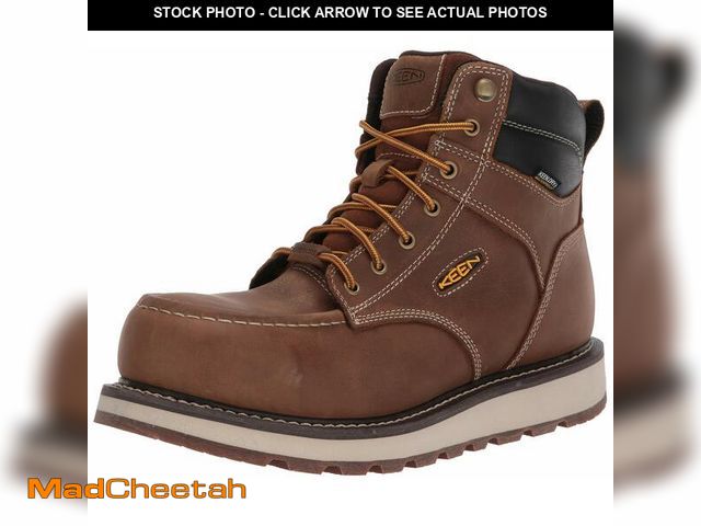 Lot 74-13570946 - KEEN Utility Men's Cincinnati 6" Composite Toe Waterproof Wedge Work Boots, Belgian/Sandshell, 10.5 ...