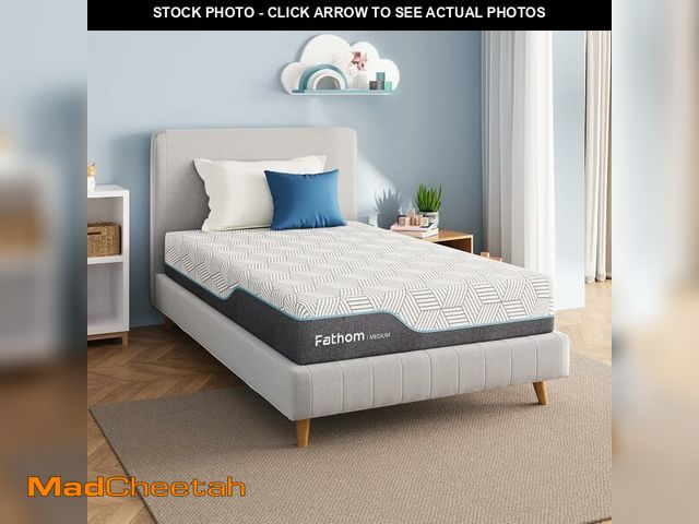 Lot 74-14304843 - FATHOM Medium Twin Mattress 10 Inch Memory Foam Mattress Twin Size Bed in a Box for Back Pain Relief...