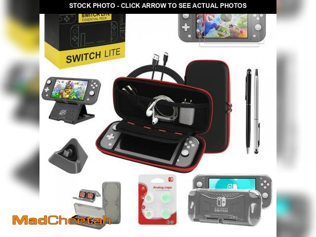 Lot 74-12313568 - Switch Lite Accessories Bundle, Kit with Carrying Case,TPU Case Cover with Screen Protector,Charging...