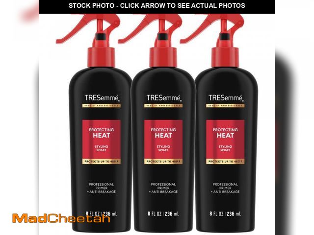 Lot 74-11557968 - TRESemmÃ© Heat Protection Spray for Hair, 3-Pack ? Vitamin-Enriched Anti-Frizz Hair Products, 8 Oz E...
