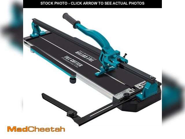 Lot 74-14612075 - (MISSING HARDWARE) VEVOR 48 Inch Tile Cutter, Single Rail Double Brackets Manual Cutter Tool - USED