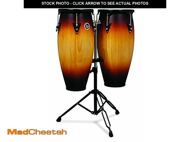 Lot 74-12899133 - Latin Percussion LP City Wood Congas 10" &amp; 11" Set - Vintage Sunburst - UNUSED