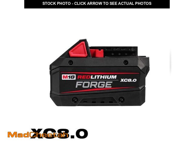 Lot 74-14606724 - Milwaukee M18 18V Lithium-Ion REDLITHIUM FORGE XC 8.0 Ah Battery Pack 48-11-1881 - UNUSED