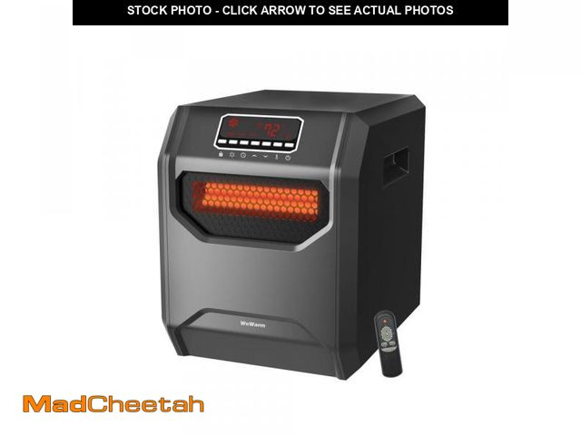 Lot 74-12542431 - WeWarm Electric 6 Element Infrared Space Heater Black Plastic - UNUSED