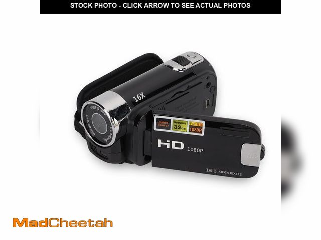 Lot 74-12968026 - 1080P FHD Vlogging Camcorder with 16X Zoom and 2.7" LCD Screen, Kids Video Camera Recorder for , 16M...