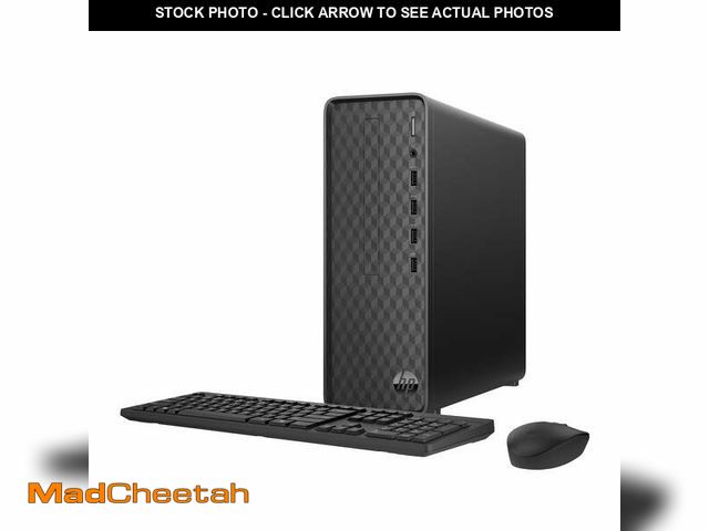 Lot 74-13043134 - HP Slim Desktop Tower, Intel Pentium, 8GB Memory, 256GB SSD,  Windows 11 Home,  Black, S01-aF2023w -...