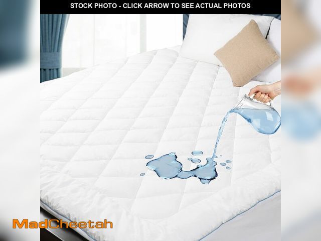 Lot 74-14148495 - HOMTEC Queen Size Mattress Protector Waterproof Quilted Mattress Cover Cotton Mattress Pad Cover Ext...