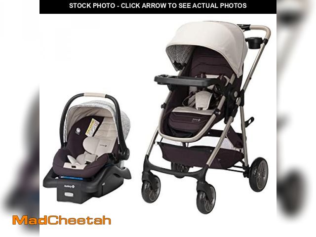 Lot 74-12288676 - Safety 1st Deluxe Grow and Go Travel System Stroller and Car Seat Combo, 8-in-1 Travel System, Weigh...