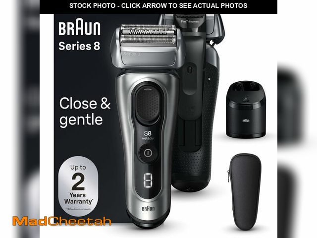Lot 74-13520250 - Braun Series 8 8567cc Electric Razor for Men 4+1 Shaving Elements &amp; Precision Long Hair Trimmer ...