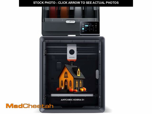 Lot 74-13639004 - Anycubic Kobra S1 Combo Multi-Color 3D Printer, Fast 600mm/s Printing Auto Leveling with Auto Calibr...