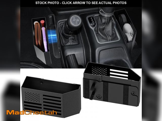 Lot 74-12305568 - DIAMOOKY Upgraded Metal Magnetic Center Console Organizer for Jeep Wrangler JL/JLU/4XE 2018-2025 &am...