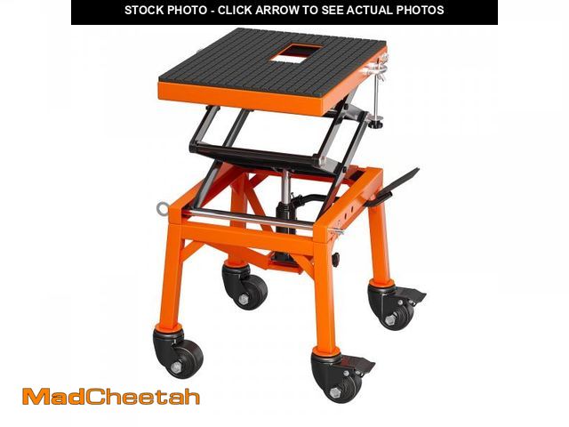 Lot 74-12513689 - *SEE DETAILS* ExploreHorizon 350 Lbs Hydraulic Motorcycle Scissor Lift Jack,14"-36" Lifting Height,F...