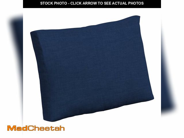 Lot 74-14360871 - Outdoor Cushion Pillow Back, 24 x 24, Rain-Proof, Fade Resistant Sapphire Blue Leala - USED