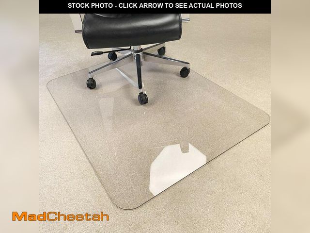 Lot 74-13121953 - 3Pack Crystal Clear 1/5" Thick 47" x 35" Heavy Duty Hard Chair Mat, Can be Used on Carpet or Hard Fl...