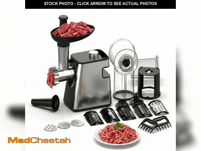 Lot 74-14370821 - Asoricing Electric Meat Grinder, Stainless Steel, Powerful Motor, Easy Operation for Grinding Meat, ...