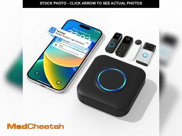 Lot 74-13548492 - Smart WiFi Wireless Doorbell Chime for Google Nest, Ring, Blink Ã¢â¬â App-Connected with 58 Music...