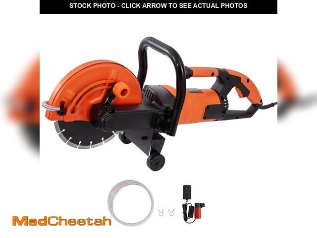 Lot 74-12594906 - SKYSHALO Electric Concrete Saw, 28 in, x 21 in. Motor Circular Saw Cutter with 3.5 in. Cutting Depth...