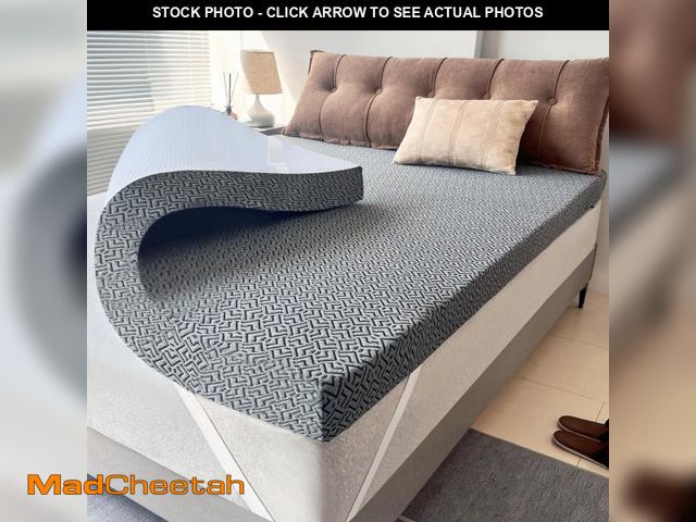 Lot 74-12153941 - 2 Inch Memory Foam Mattress Topper,Cooling Gel Infused High Density King(76"x80") Topper with Remova...