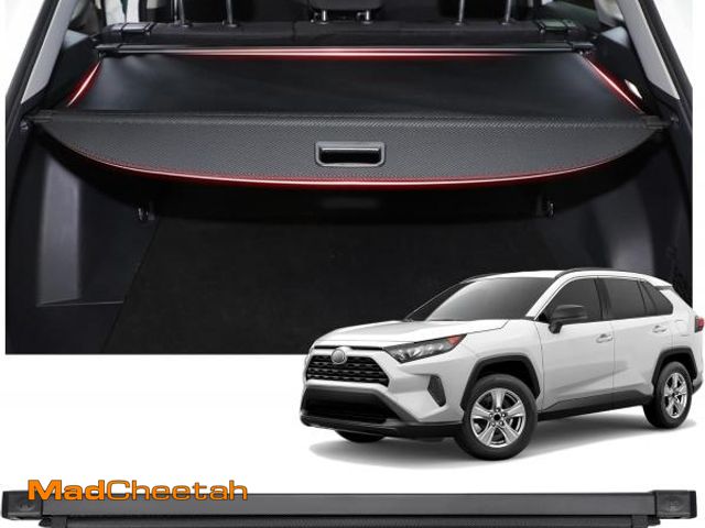 Lot 74-12397883 - Fannyc Cargo Cover Fit for Toyota RAV4 2024 2023 2022 2021 2020 2019 Accessories,Retractable Rear Tr...