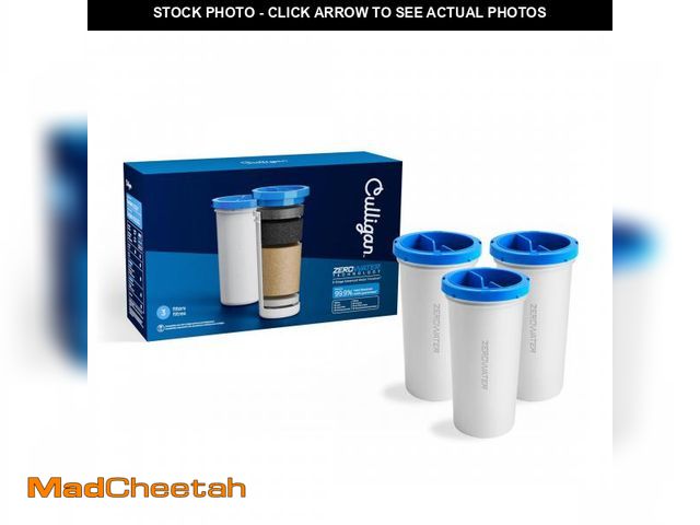 Lot 74-12305295 - Culligan with ZeroWater Technology Replacement Filter 3-Pack, 5-Stage Advanced Water Filter Ã¢â¬â...