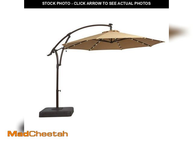 Lot 74-14320063 - 11 ft. Replacement Canopy Fabric for Hampton Bay Cantilever Offset Solar Umbrella - UNUSED