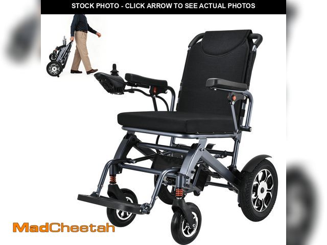 Lot 74-12723073 - Electric Wheelchairs for Adults, 15 Miles Travel Range, Lightweight Folding Compact Motorized Wheelc...